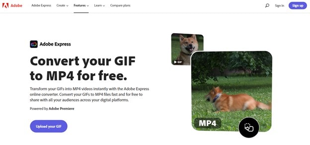 Adobe Premiere Pro لتحويل GIF إلى MOV